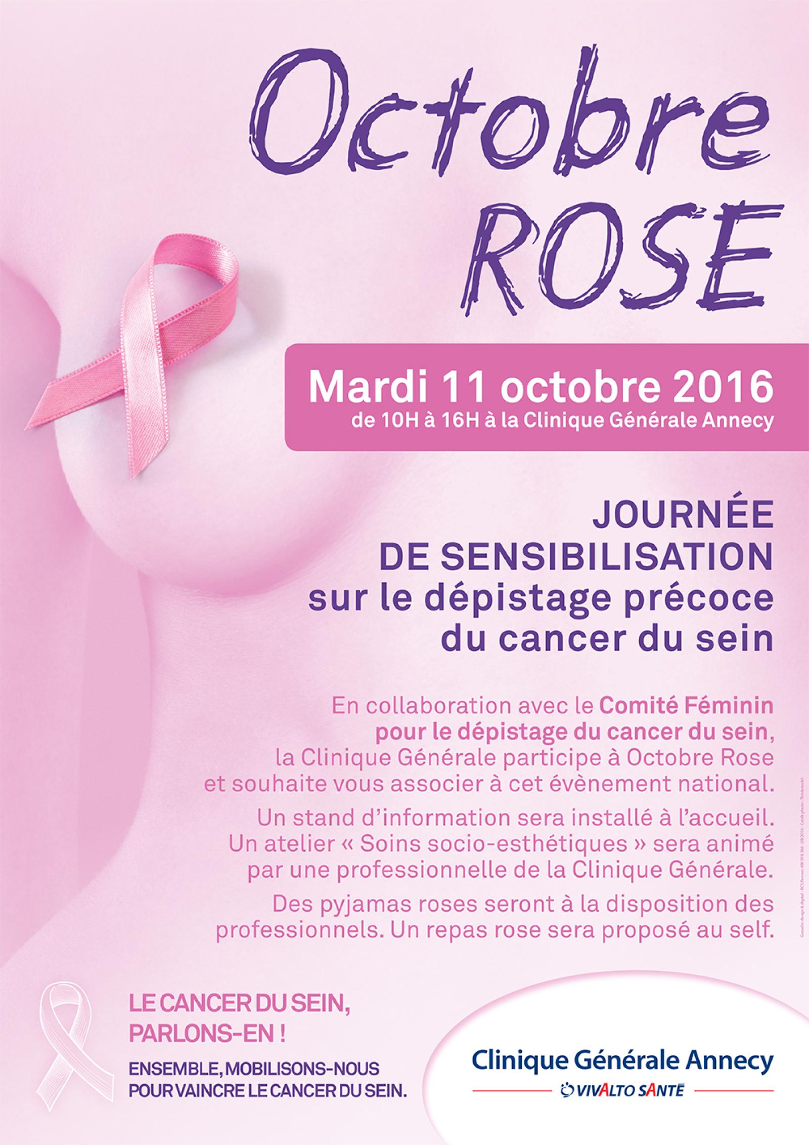 Octobre rose à la Clinique Générale d'Annecy