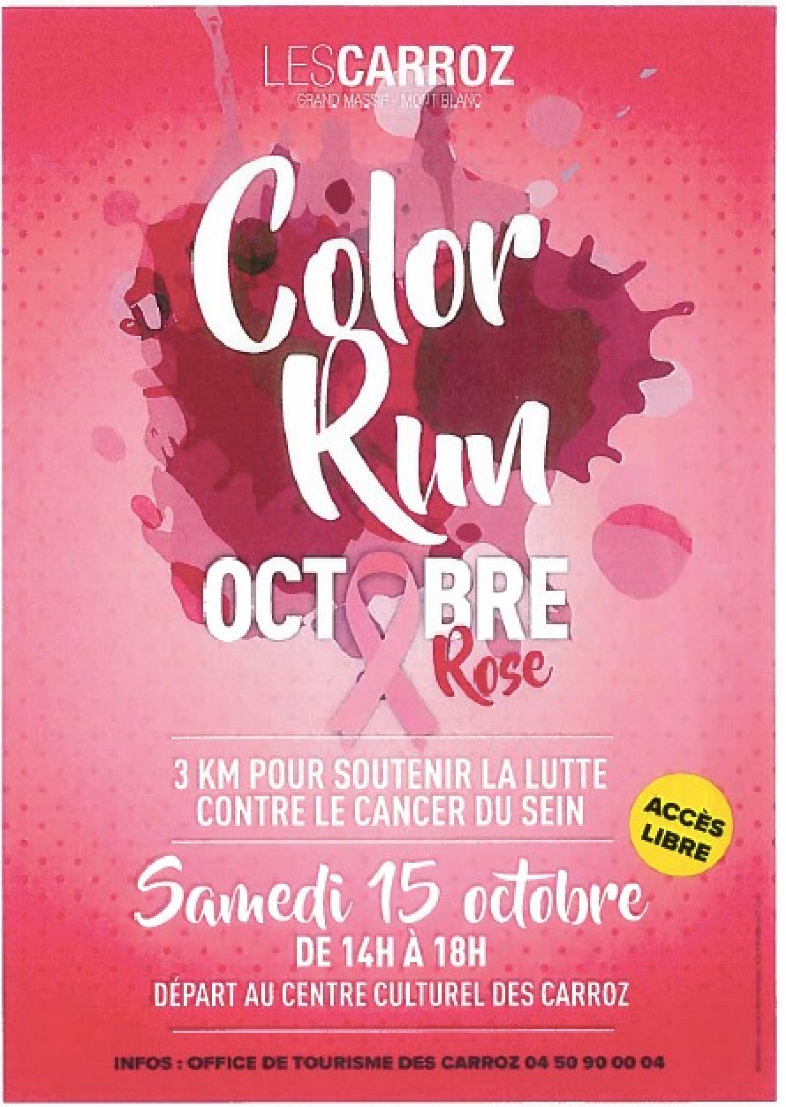 Color Run pour Octobre Rose, les Carroz