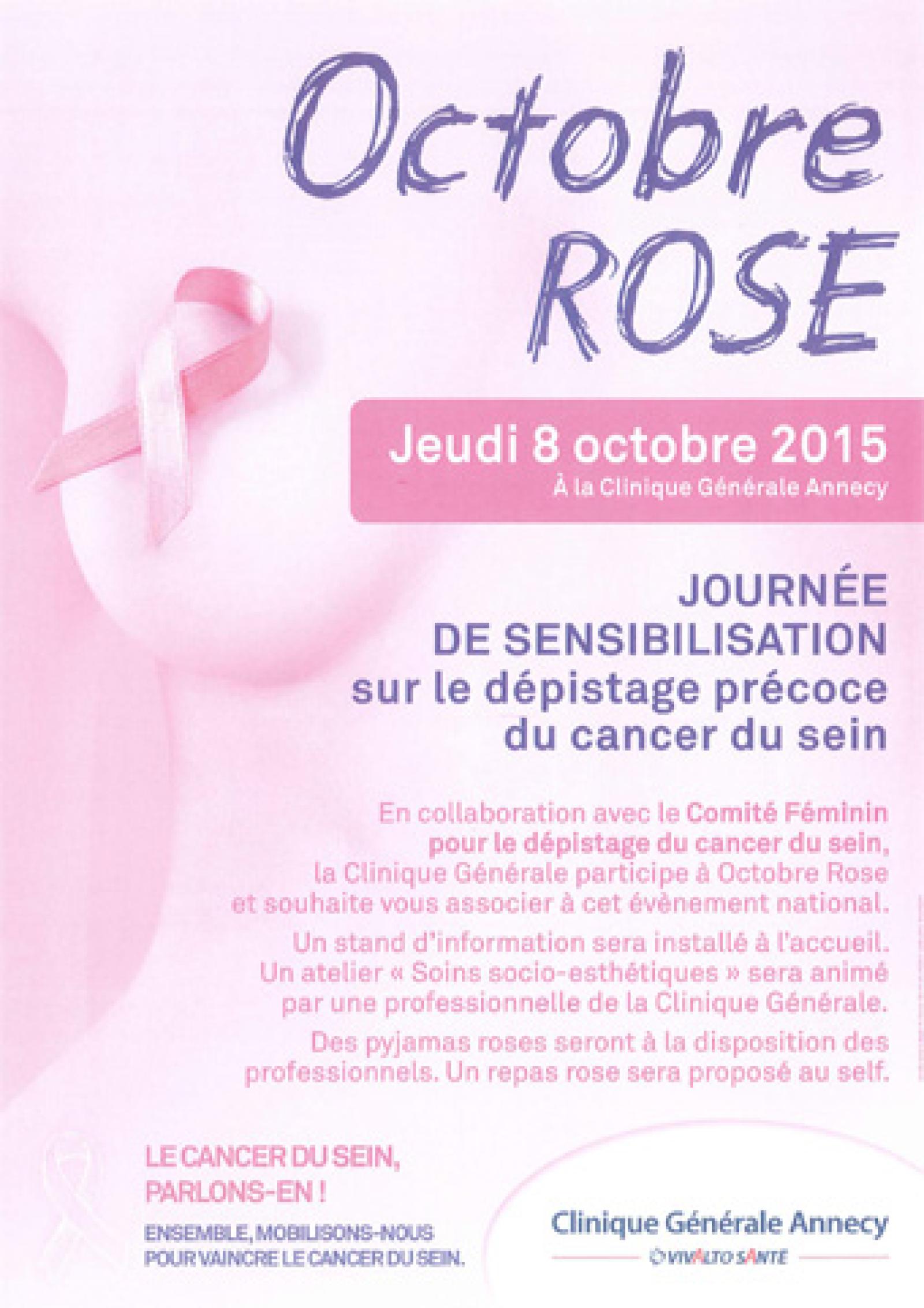 Journée de sensibilisation sur le dépistage précoce du cancer du sein