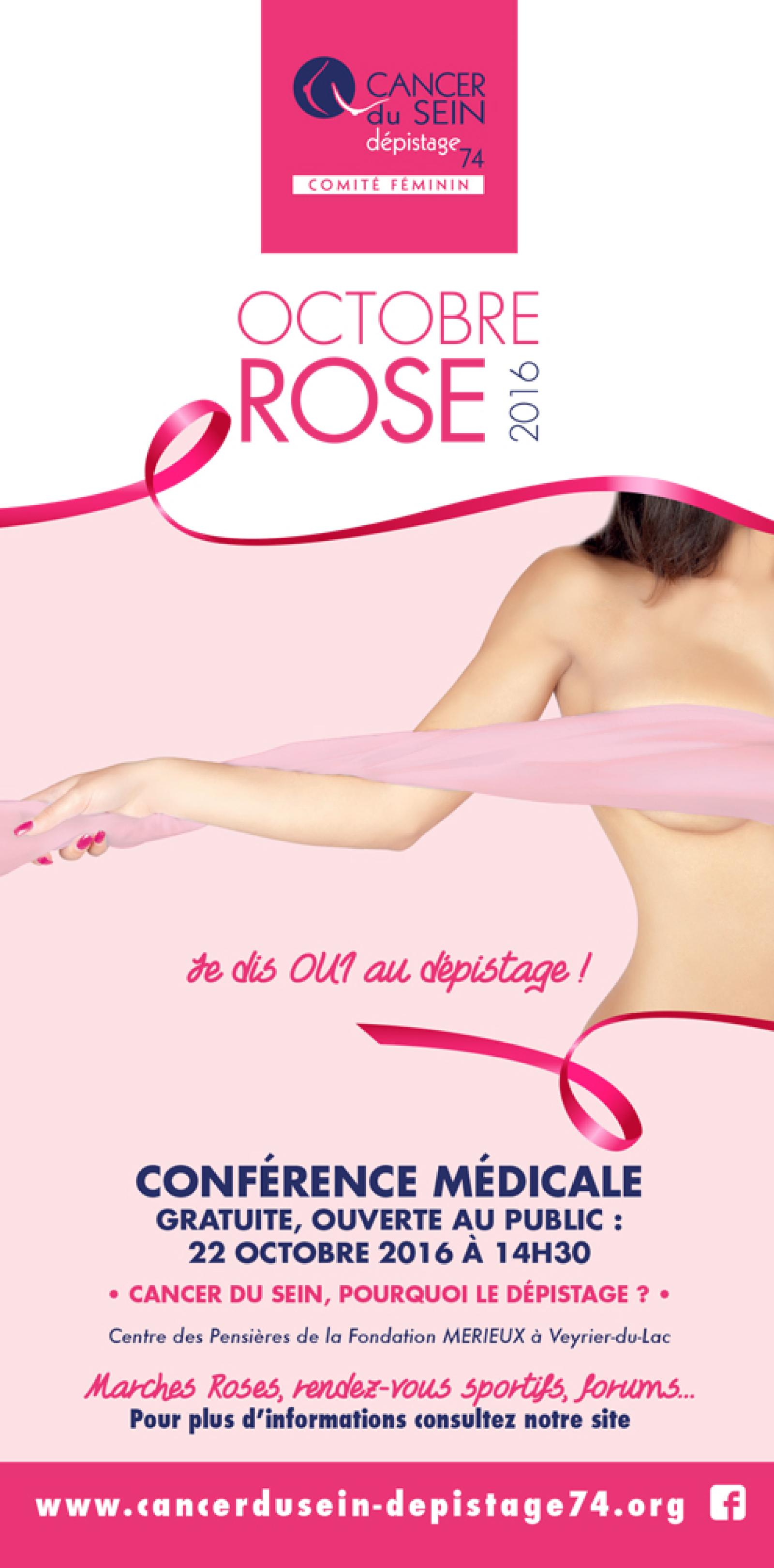 Programme d'Octobre Rose 2016 en Haute-Savoie