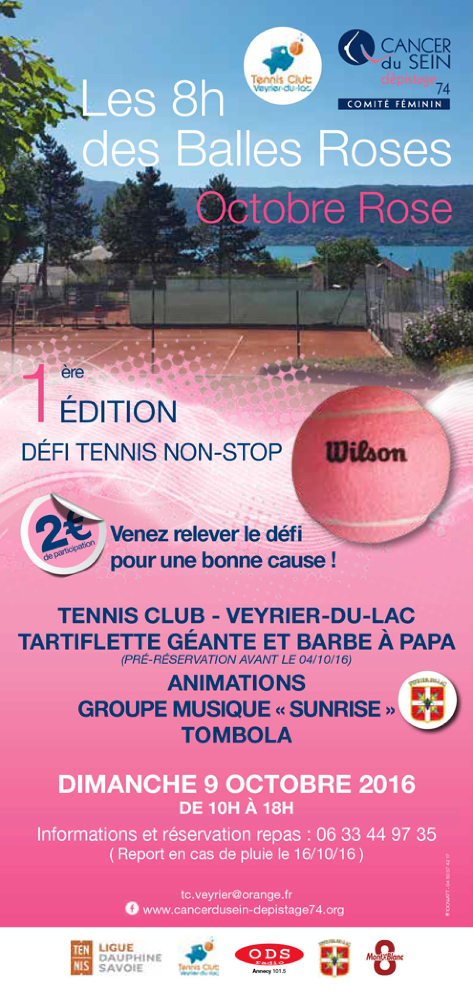 Tournois de tennis à Veyrier du lac - dimanche 9 octobre