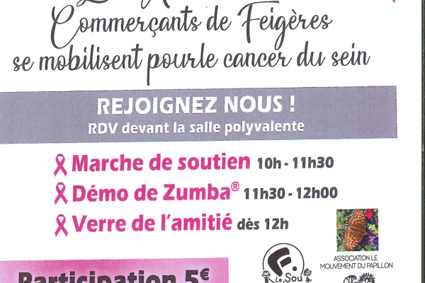 Marche de soutien à Feigères le 19 Octobre