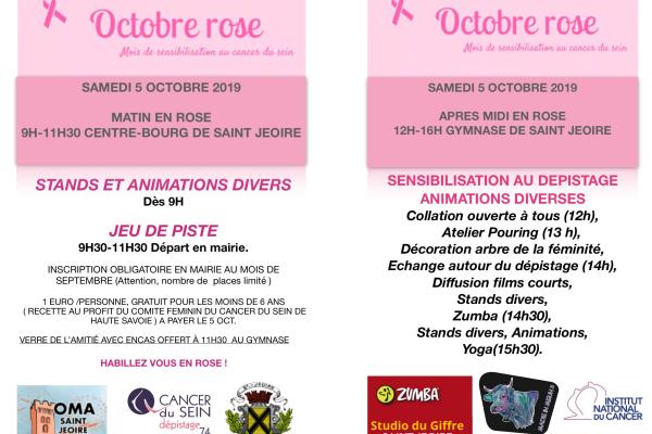 Octobre Rose Saint Jeoire